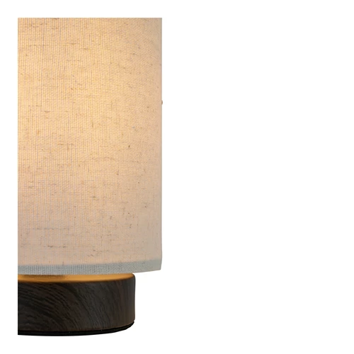 Lucide ALBANE - Table lamp - Ø 12 cm - 1xE14 - Dark Wood look - Essential - detail 1